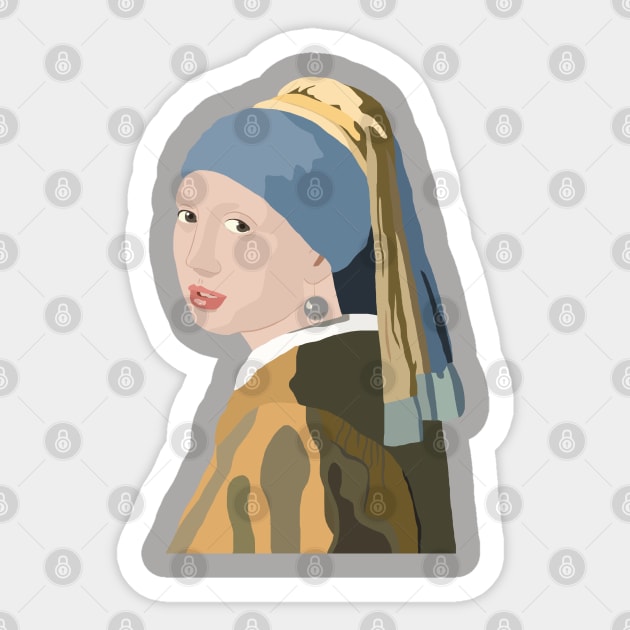 Pearl Earring Sticker by ElviaMontemayor